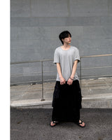 Erne Crop Over U Neck Short Sleeve Tee
