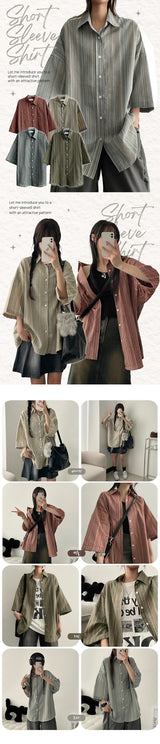 Selle Ethnic Boxy Short-Sleeved Shirt