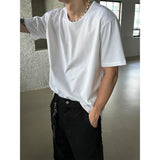 [BASIC ITEM] U neck round half t-shirts (2color)