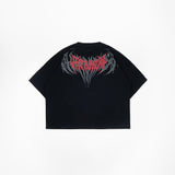 HIERARCHY STUDIOS ROOT - ブラックルートボクシーワイドオーバーサイズTシャツ
