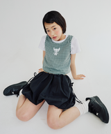 CAT MONSTER CHECK SLEEVELESS