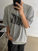 [A-T0234] NYドローイング半袖Tシャツ (2色)