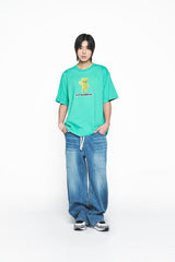 25SS デストロイデニムバドパンツ ブルー