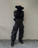 WASH-DENIM PANTS QUAD POCKET