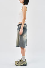Milky Bermuda Denim Shorts