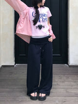 Tiny Summer Comes Strar レタリング半袖Tシャツ