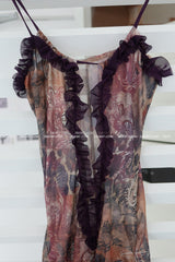 Peppy See-Through Maxi Long Dress