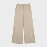 (PT-5646)ROOMY TEXTURE BOOTCUT PANTS