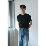 [Muscle fit] クールカーブハーフTシャツ(ブラック)