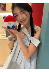 スカイボウノースリーブパンプキンドレス