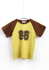 Toned-Down Raglan Short Sleeve T-Shirt