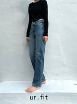 STRAIGHT FIT DENIM PANTS code 18317