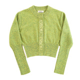 ALPACA SLIM CARDIGAN - MINT GREEN