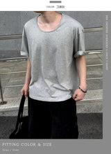 Erne Crop Over U Neck Short Sleeve Tee