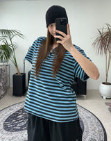 ガエンテリーストライプカラーTシャツ
