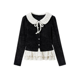 Selly Ribbon Lace Frill Jacket