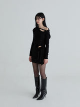 Sailor strap knit (Black)