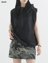 Nylon Hooded Anorak Vest