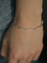 Sea of Youth, silver bracelet_March Birthstone