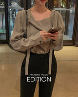 [MADE] Pure Drape Tie Blouse