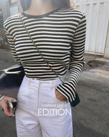 【MADE】Stripe Round Neck T-Shirt