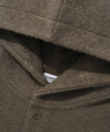 Bouclé Jersey Hoodie Olive