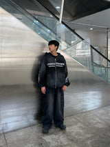 attain cotton hood zip-up
