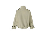 Barin Trench Crop Buckle Short Jacket