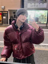 24FW ニュークロップドパッディドオーバーサイズフィットヒップグロッシーウェロン