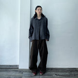 Brown Shadow Wide Pants