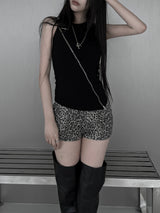 cats zipper halter sleeveless (2color)