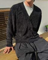 テディモヘアカーディガン