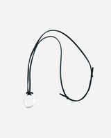 circular leather necklace