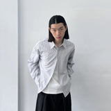 Light Casual Band Collar Shirt