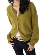 Olly Shirred Sleeve Knit Cardigan