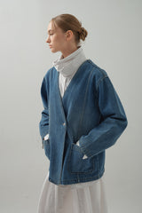 Drape Scarf Shirt_White