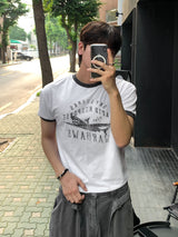 [Shoulder +3cm] Vintage Plain リンガー半袖Tシャツ
