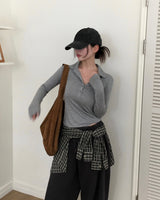[MADE] ペッパーカラー長袖Tシャツ