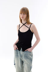 EVAN SLEEVELESS TOP / BLACK