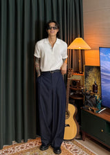 S/S ジップアップリブカラーショートスリーブTシャツ 8カラー