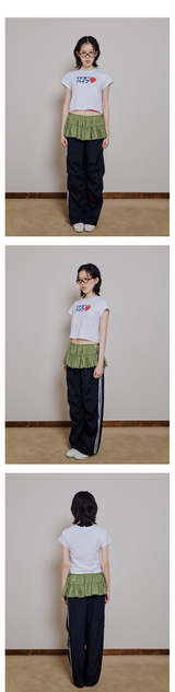 ストロベリー ロゴ クロップTシャツ