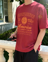 [A-T0128] ヴィンテージアメリカ半袖Tシャツ (4色)