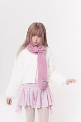 Mini ribbon muffler_pink