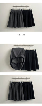 Wellie Suede Flare Midi skirt