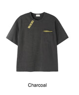 テズダイアゴナルヘンリーネックTシャツ