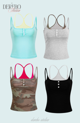 Lady Double Layered Sleeveless T-Shirt