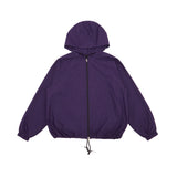 Check Hoodie WindBreaker (purple)