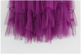 RAPUNZEL FRILL CAN CAN SKIRT IN PURPLE