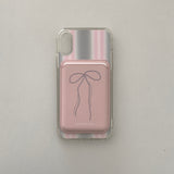 [MADE]  Twinkle ribbon magsafe card wallet(ver.1)_PINK