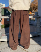 Golden Mink String Banding Pants (Cream)